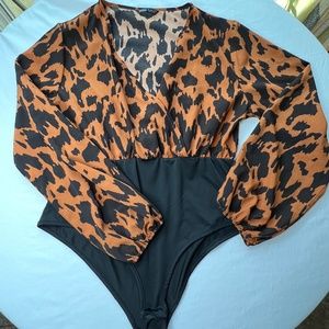 Sexy plunge bodysuit by SHEIN